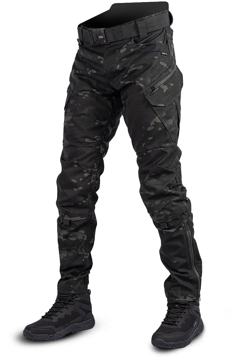 Pantaloni Tattici Kinetic Multicam – Nero