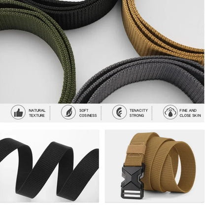 Nuova cintura da uomo da 125 cm con fibbia