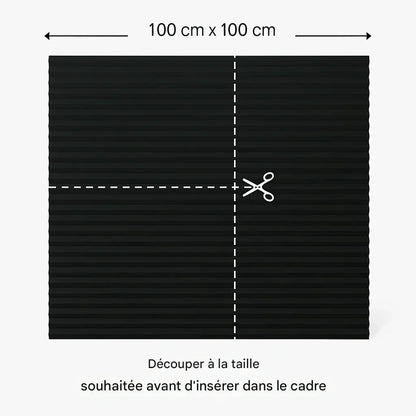 Panneau occultant avec cadre dissimulé