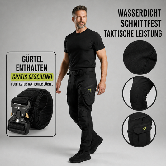 Taktische Militärhose – Strapazierfähig und wasserdicht + Gratisgürtel