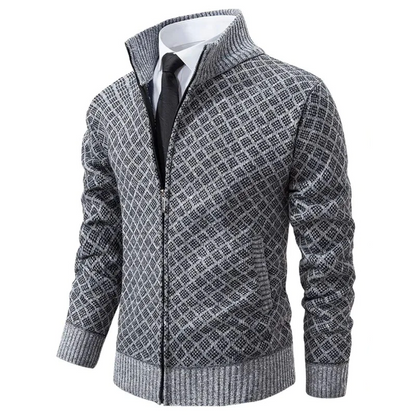 Remy-Doir® Gestricktes Jacquard-Gilet