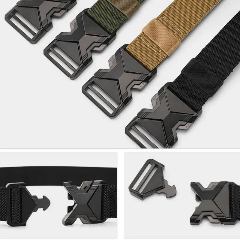 Nuova cintura da uomo da 125 cm con fibbia